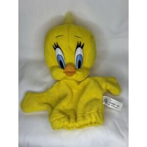 Looney Tunes Tweety Bird Puppet 7in Plush Toy 1997